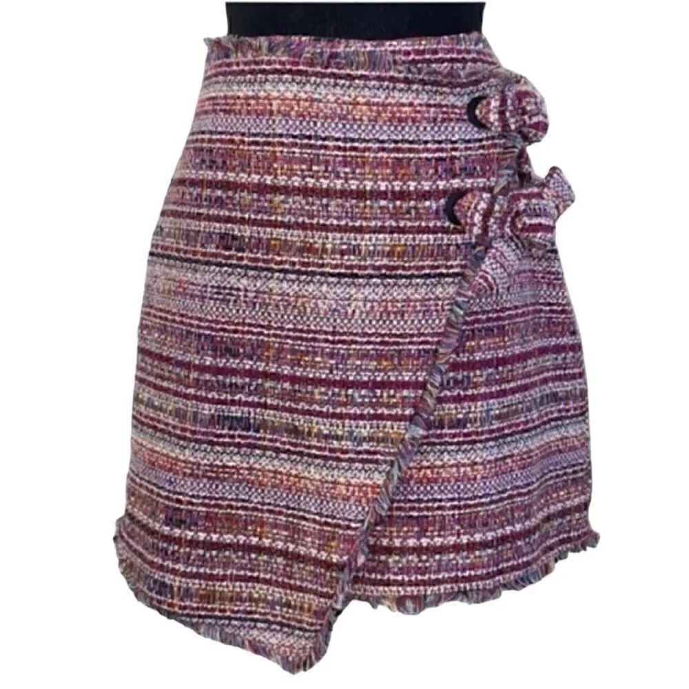 Halogen Tweed Multi-Colored Mini Skirt(Size 2 Petite)